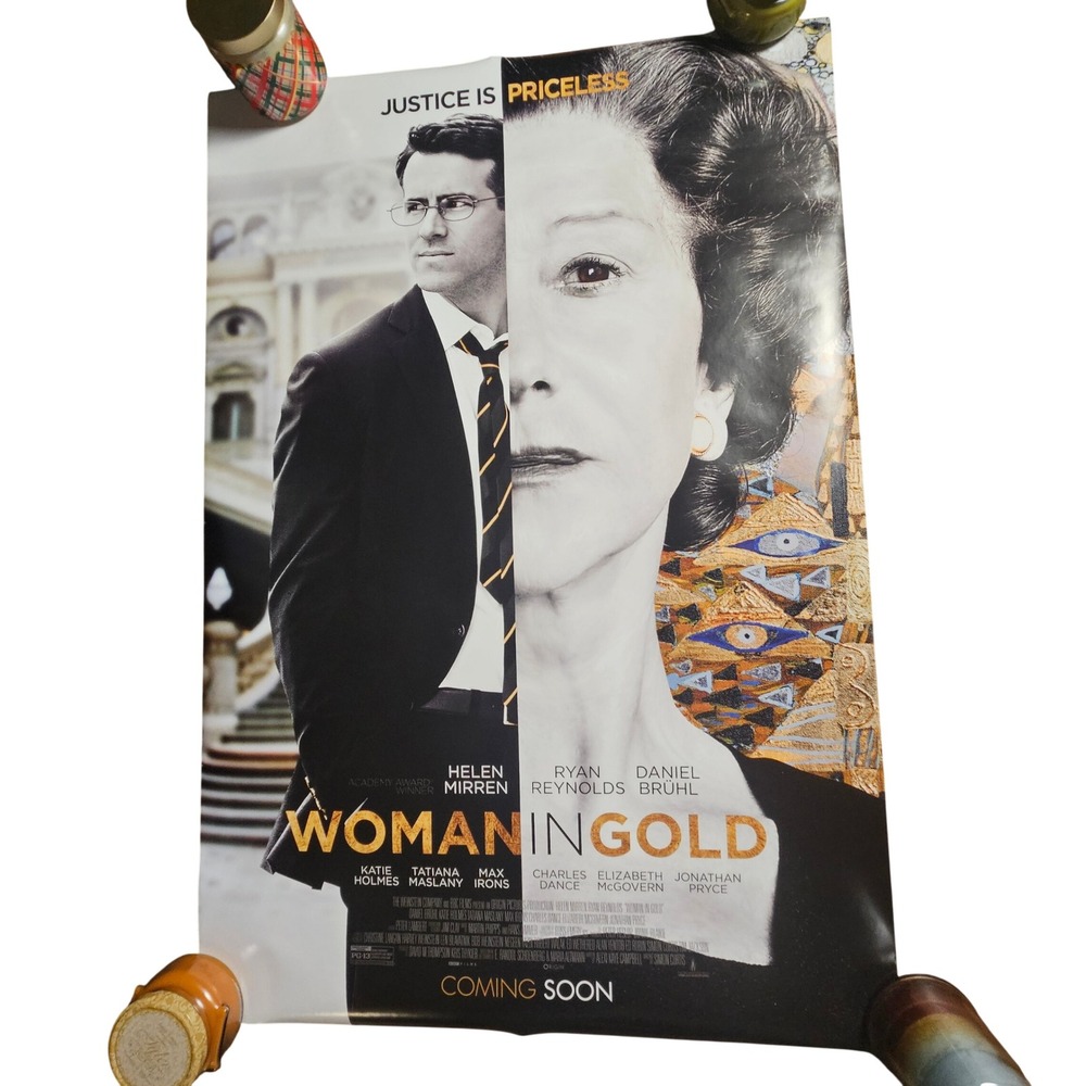 Woman in Gold 2015 Promo‎ Movie Poster 27x40 Helen Mirren, Ryan Reynolds